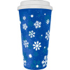 16 Oz Holiday Theme Double Wall Drink Cup